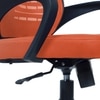 Diicea Mid Back Ergonomic Chair in Orange Colour