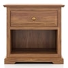 Tuscany Solid Wood Bedside Table in Natural Teak Finish