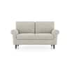 Oxford 2 Seater Fabric Sofa In Monochrome Paisley Colour