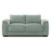 Miles 2 Seater Bamboo Fabric Sofa In Sky Blue Fabric Colour