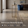 Midori Metal Drink Table in Gold Finish