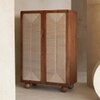 Abacus Solid Wood Wardrobe in Brown Colour