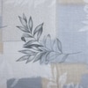 White And Blue Floral Cotton 400 Tc  Fitted  Super King Size Bedsheet With 2 Pillow Covers