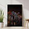 The Castle Decor Sports Bike Racing Wall Art Framed Painting 20x30 Inch
