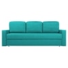 Rubbik 3 Seater Pull Out Sofa cum Bed  in Turquoise Colour