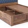 Avon Solid Wood King Size Box Storage Bed In Teak Finish