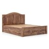Ballito Solid Wood Queen Size Box Storage Bed In Teak Finish