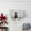 Devansh Steel Electric Wall Light in Steel Colour with White Shade Count of 2 Lights