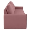 Clevam 3 Seater Pull Out Sofa cum Bed  in Peach Colour