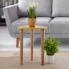 Metalsmith Solid Wood Side Table in Yellow Finish