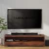 Sheesham Wood TV Unit in Scratch Resistant Honey Oak Finish for TVs up to 70 Inches