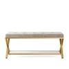 The Origami Metal Bench in Grey Finish