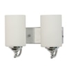 Eliante Modern Wall Lights Mild Steel & Glass Material Chrome & White Finish