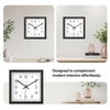 Contemporary Dial Wooden Square Wall Clock