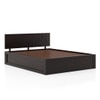 Kuba Solid Wood Queen Size Bed With Box Storage (Mahagony Finish)