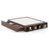 Toshi Platform Box & Drawer Storage Bed In Classic Walnut