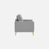 Nency Velvet 2 seater Sofa Grey