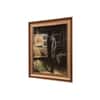 Artistry Brown Grey Antique Gentleman Framed Canvas Canvas Wall Prints Set of 1 Multicolor Matte
