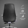 Kepler Brooks Atlas Premium Leatherette Office Desk Chair in Black Colour