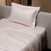 Stoa Paris 300 TC Satin Bedsheet Single Bed with Pillow Covers in Blushing Pink