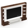 Bluewud Orelia Engineered Wood Tvcabinet In Brown Maple & White Finish