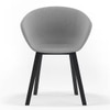 Poulain Fabric Accent Chair in  Two Tone Colour