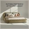 Casa Haven Relax King Size Bed in velvet With Engineered Hardwood Frame & Hydraulic Storage