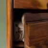 Gape Solid Wood One Drawer On Door Cabinet In Provincial Teak Finish