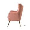 Dawson Solid Wood Accent Chair in Pink Colour