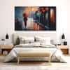 The Castle Decor Abstract Art Wall Painting Wooden Framed Digital Painting 27x48 Inch (Style 1)