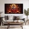 The Castle Decor Lord Ganesha Wall Painting Wooden Framed 27x48 Inch (Style 26)