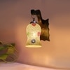 Devansh Solid Wood Electric Wall Light in Brown Colour with Multi Shade Count of 1 Light