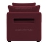 Jedlo Velvet 2 Seater Ottoman Bench  with Storage in Maroon Color