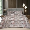 Zyra Multicolor Abstract 400 TC Cotton Flat Super King Size Bedsheet with 2 Pillow Covers – Threads