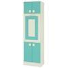 Royale Kids Folding Study Desk cum Bookshelf in Misty Turquoise Colour