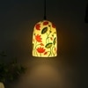 Elegant Glass Electric Hanging Light in White Colour