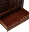 Xman Sheesham Wood  Prayer Unit In Provincial Teak Finish