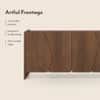 Koro Solid Wood Sideboard In Amber Walnut Finish