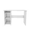 Woodbuzz Duke Engineered Wood Finish Study Table In Frosty White