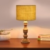Devansh Yellow  Jute   Table Lamp With  Wood Natural Base (7X17.5 Inches)-17