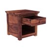 Happu Solid Wood Bedside Table in Teak Finish