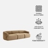 Zenliving Wood 3 Seater With Upholstery Non Storage Sofa In Brown Colour