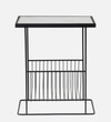 Black Metal Side Table in Black Colour