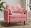 Arihana Fabric Arm Chair in Pink Color