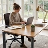 Scandinavian Navid Dining Table White Natural Wood Finish