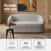 Elegantensemble Wood 2 Seater With Upholstery Non Storage Sofa In Grey Colour