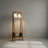 Francis Beige Jute Floor Lamp with Beige Jute Base