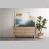 Scandinavian Madrid Dresser Natural Wood Finish