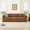 Mellow 3 Seater Sofa In Soft Fabric Brown Color