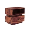 Kaka Solid Wood Bedside Table in Teak Finish